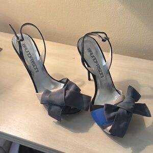 Made In Italy Black and Blue Women's Heels